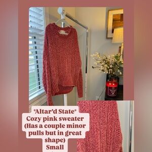 Altar'd State Rose Knit Sweater